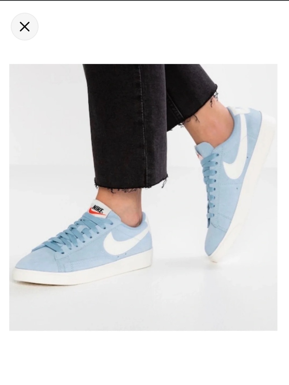 Nike Blazer Light Blue Suede Sneakers
Women’s size 9 new - Picture 2 of 10